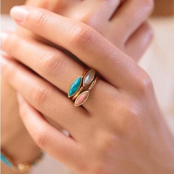 Gorjana ✨NWT Palisades Turquoise Ring | Size 7 - Picture 2 of 8